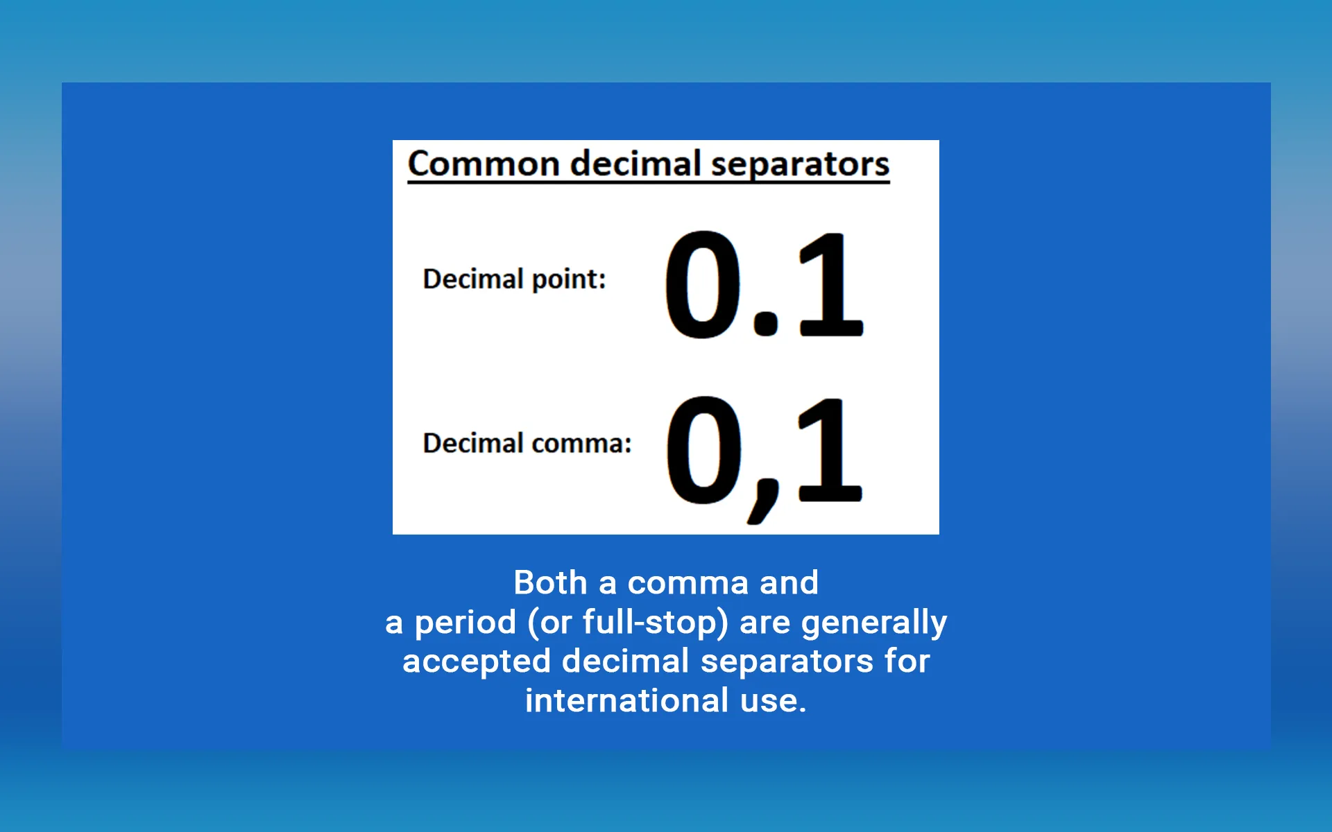 How to Modify Decimal and Comma Separators - SalesPlay POS | Help Center